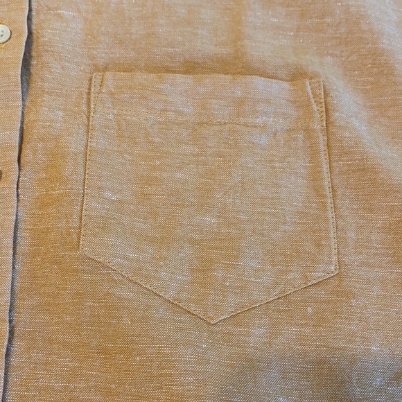 Madewell Woman’s Shirt Sleeve Tie Front Top Size XXS Style H9182 Yellow - Picture 6 of 11